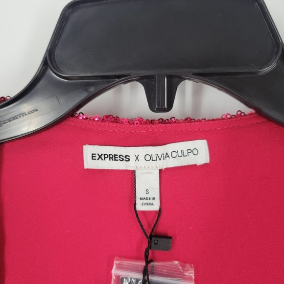 Express Pink Sequin Mini Dress - Picture 6 of 14